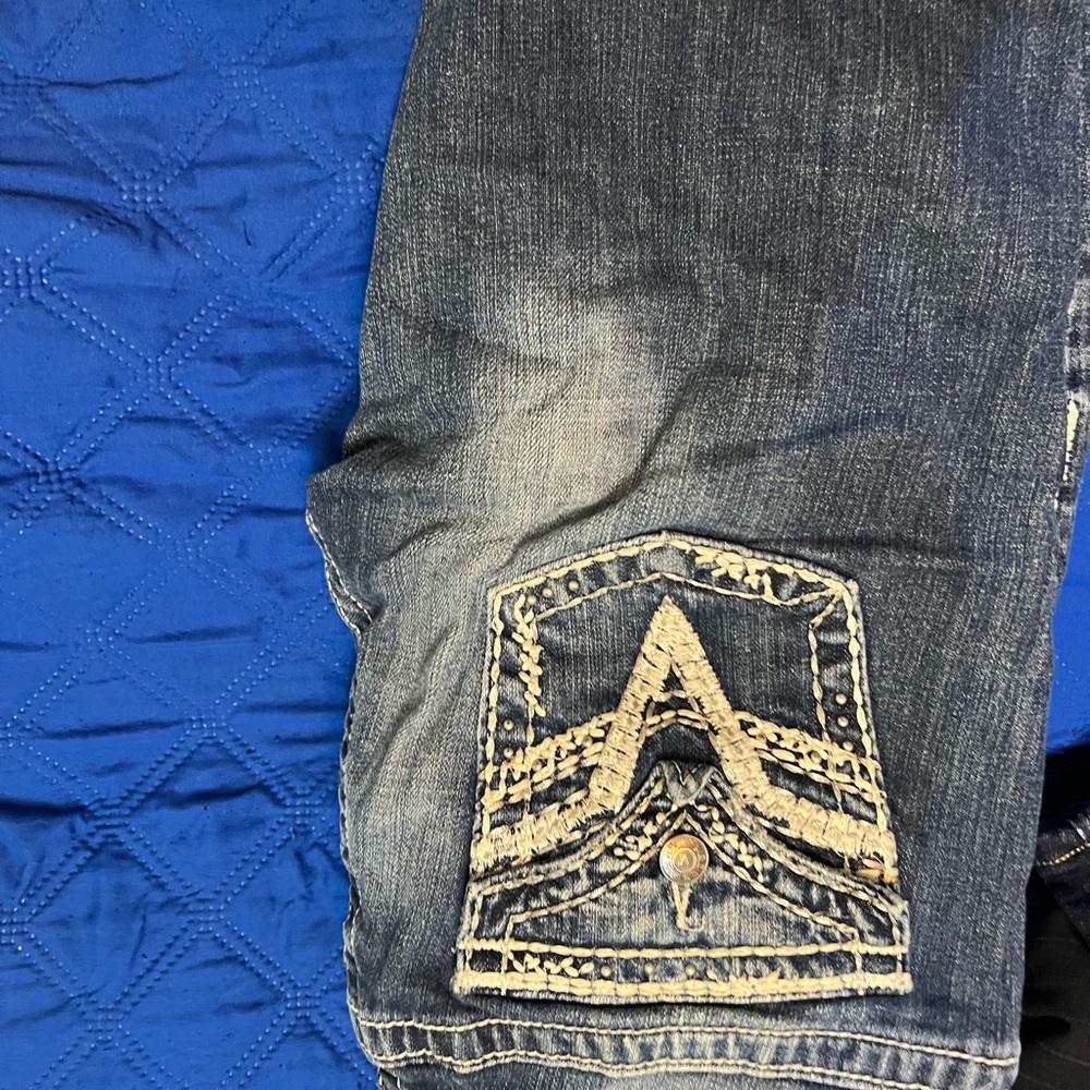 Vigoss Blue Jeans with Embroidered Detail